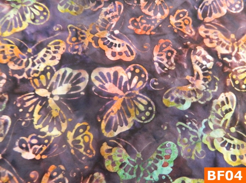 Warm Fleece Lined Winter Bandana With Batik Butterfly