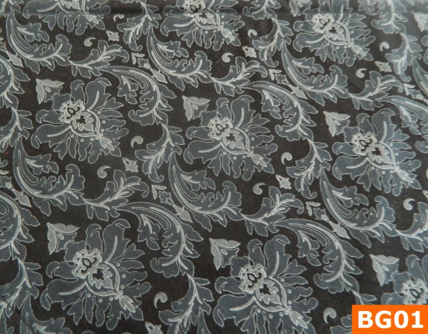 Warm Fleece Lined Winter Bandana With Black Grey Floral