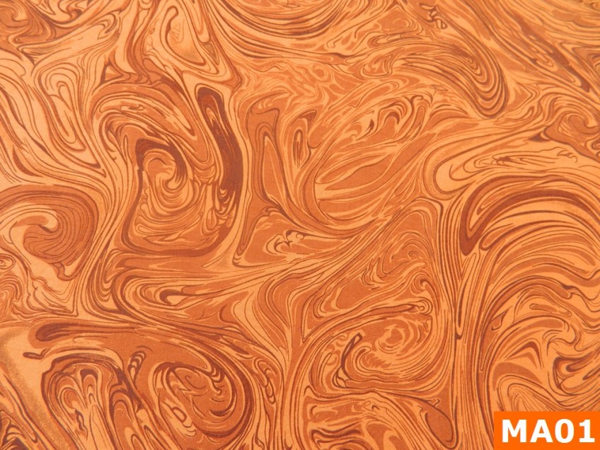 Warm Fleece Lined Winter Bandana With Brown Marble