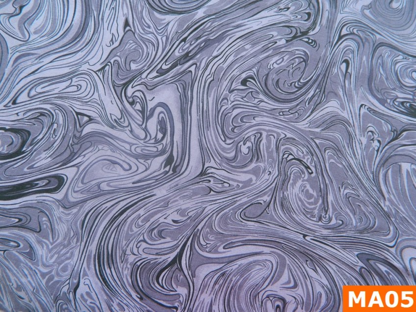 Warm Fleece Lined Winter Bandana With Grey Marble