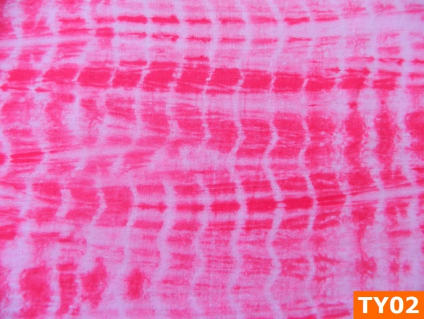 Warm Fleece Lined Winter Bandana With Pink Tie Dye