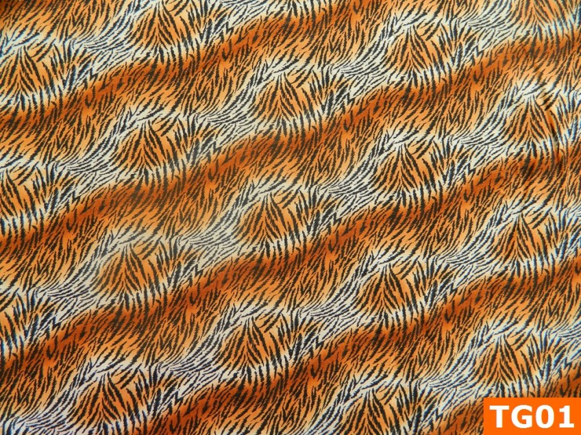 Warm Fleece Lined Winter Bandana With Tiger Stripes