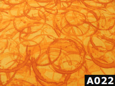 Orange Spirals fabric 100% cotton Canadian custom made welding hats for Tradespeople