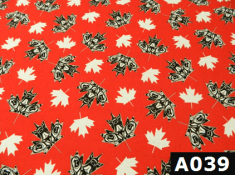 Native Maple Leaves Red fabric 100% cotton Canadian custom made welding hats for Tradespeople