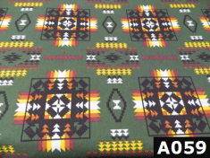 Native Blanket Prints Green fabric 100% cotton Canadian custom made welding hats for Tradespeople