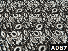 Black And White Abstract fabric 100% cotton Canadian custom made welding hats for Tradespeople