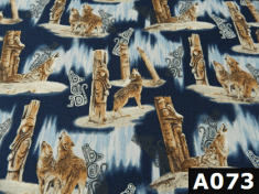 Native Wolves fabric 100% cotton Canadian custom made welding hats for Tradespeople