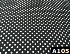 Medium Polka Dots On Black 100% cotton Canadian custom made welding hats for Tradespeople