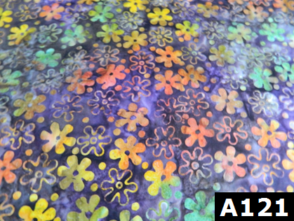 Batik Autumn Floral fabric 100% cotton Canadian custom made welding hats for Tradespeople who love floral designs PPE