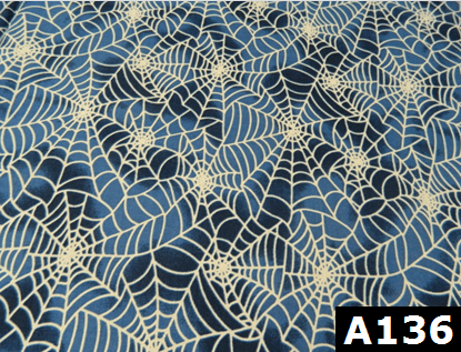 Blue Spider Web fabric 100% cotton Canadian custom made welding hats for Tradespeople who love energetic designs PPE