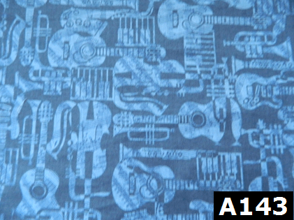 Blue Guitars fabric 100% cotton Canadian custom made welding hats for Tradespeople who love music designs PPE