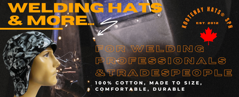 Canada-Reversible-Welding-Hats-Caps Hard-Hat-Liners-100-Cotton-Made-To-Size-For-Professional-Welders-Tradespeople Do Rags Safety Scarves Baby Kids Welding Hats photo-Sidney-Pearce on Unplash-Person In-Helmet-Welding