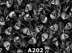 Black Wicked Skulls 100% Cotton Canadian Custom Made Welding Hats For Tradespeople www.KootenayHats.com