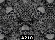 Grey Black Skulls 100% Cotton Canadian Custom Made Welding Hats For Tradespeople www.KootenayHats.com