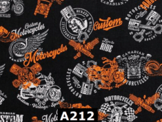 Canadian Motorcycles Orange And Black 100% Cotton Canadian Custom Made Welding Hats For Tradespeople www.KootenayHats.com