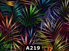 Rainbow Palm Leaves On Black 100% Cotton Canadian Custom Made Welding Hats For Tradespeople www.KootenayHats.com