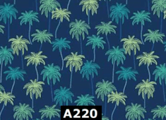 Oasis Palm Trees On Navy 100% Cotton Canadian Custom Made Welding Hats For Tradespeople www.KootenayHats.com