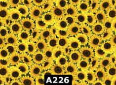 Yellow Packed Sunflowers 100% Cotton Canadian Custom Made Welding Hats For Tradespeople www.KootenayHats.com