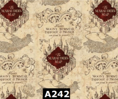 Harry Potter Marauders Map 100% Cotton Canadian Custom Made Welding Hats For Tradespeople www.KootenayHats.com