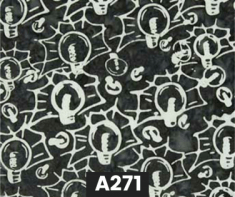 Batik Light Bulbs Dark Grey 100% Cotton Canadian Custom Made Welding Hats For Tradespeople www.KootenayHats.com