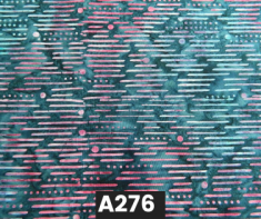 Batik Short Dash On Blue 100% Cotton Canadian Custom Made Welding Hats For Tradespeople www.KootenayHats.com