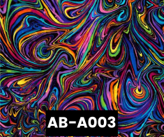 AB-A003 Color Swirls On Black 100% Cotton Canadian Custom Made Welding Hats For Tradespeople www.KootenayHats.com