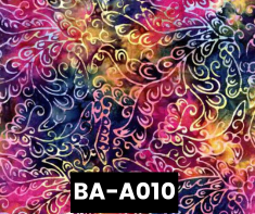 BA-A010 Batik Curling Vines 100% Cotton Canadian Custom Made Welding Hats For Tradespeople www.KootenayHats.com