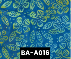 BA-A016 Batik Flower Party In Azure 100% Cotton Canadian Custom Made Welding Hats For Tradespeople www.KootenayHats.com