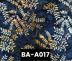 BA-A017 Batik Harbor Cobalt 100% Cotton Canadian Custom Made Welding Hats For Tradespeople www.KootenayHats.com