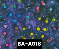 BA-A018 Batik Interstellar 100% Cotton Canadian Custom Made Welding Hats For Tradespeople www.KootenayHats.com