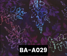 BA-A029 Batik Midnight Purple 100% Cotton Canadian Custom Made Welding Hats For Tradespeople www.KootenayHats.com