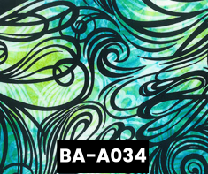 BA-A034 Batik Teal Swirls 100% Cotton Canadian Custom Made Welding Hats For Tradespeople www.KootenayHats.com