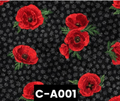 C-A001 Oh Canada Poppy Toss Black 100% Cotton Canadian Custom Made Welding Hats For Tradespeople www.KootenayHats.com