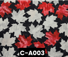 C-A003 Oh Canada Red And White Maple Leaves On Coal Black 100% Cotton Canadian Custom Made Welding Hats For Tradespeople www.KootenayHats.com