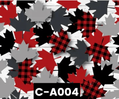 C-A004 Oh Canada Maple Leaves North of Ordinary 100% Cotton Canadian Custom Made Welding Hats For Tradespeople www.KootenayHats.com