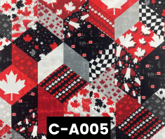 C-A005 Oh Canada Canadian Patchwork 100% Cotton Canadian Custom Made Welding Hats For Tradespeople www.KootenayHats.com