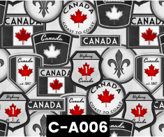 C-A006 Oh Canada Canadian Signs Grey 100% Cotton Canadian Custom Made Welding Hats For Tradespeople www.KootenayHats.com