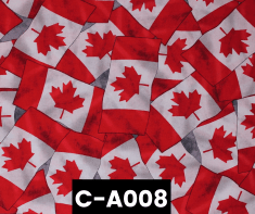 C-A008 Oh Canada Canadianisms Tossed Flags 100% Cotton Canadian Custom Made Welding Hats For Tradespeople www.KootenayHats.com