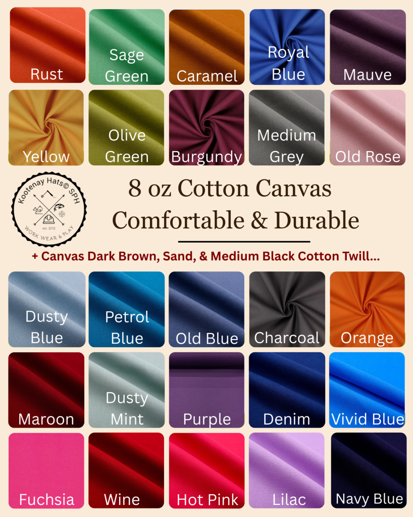 6 panel Welding Hat Linings, Color Canvas or Black Twill, comfortable and durable.