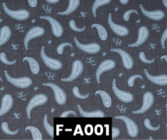 F-A001 Paisley Blue 100% Cotton Canadian Custom Made Welding Hats For Tradespeople www.KootenayHats.com