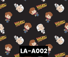 L-A002 Back To The Future Marty And Doc On Black 100% Cotton Canadian Custom Made Welding Hats For Tradespeople www.KootenayHats.com