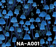 NA-A001 Black Mushroom Glow In The Dark100% Cotton Canadian Custom Made Welding Hats For Tradespeople www.KootenayHats.com