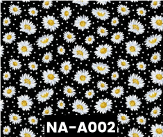 NA-A002 Black Daisy Days 100% Cotton Canadian Custom Made Welding Hats For Tradespeople www.KootenayHats.com