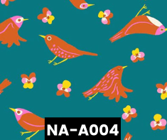 NA-A004 Birds On Teal 100% Cotton Canadian Custom Made Welding Hats For Tradespeople www.KootenayHats.com