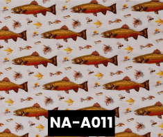 NA-A011 Fishing Trouts 100% Cotton Canadian Custom Made Welding Hats For Tradespeople www.KootenayHats.com