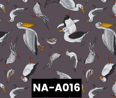 NA-A016 Sea Birds In Plum 100% Cotton Canadian Custom Made Welding Hats For Tradespeople www.KootenayHats.com