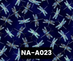 NA-A023 Indigo Moonlit Dragonfly Dream Pearlized 100% Cotton Canadian Custom Made Welding Hats For Tradespeople www.KootenayHats.com