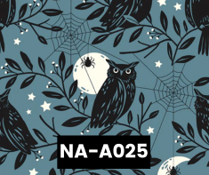 NA-A025 Owls On Teal 100% Cotton Canadian Custom Made Welding Hats For Tradespeople www.KootenayHats.com