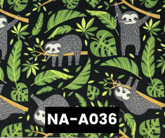 NA-A036 Chilling Sloths 100% Cotton Canadian Custom Made Welding Hats For Tradespeople www.KootenayHats.com