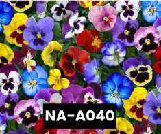 NA-A040 Lovely Pansies 100% Cotton Canadian Custom Made Welding Hats For Tradespeople www.KootenayHats.com
